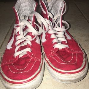 Unisex Red Hitop Vans